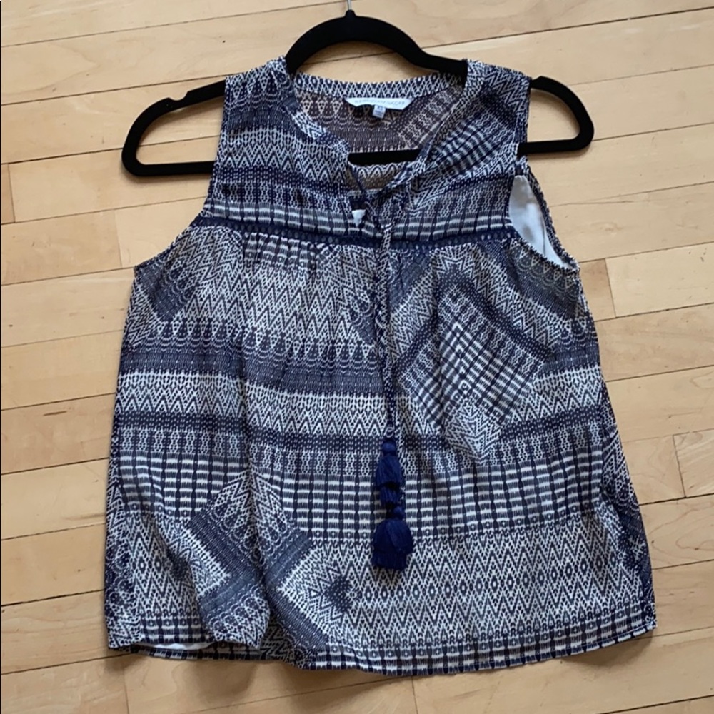 Rebecca Minkoff Aztec printed top.